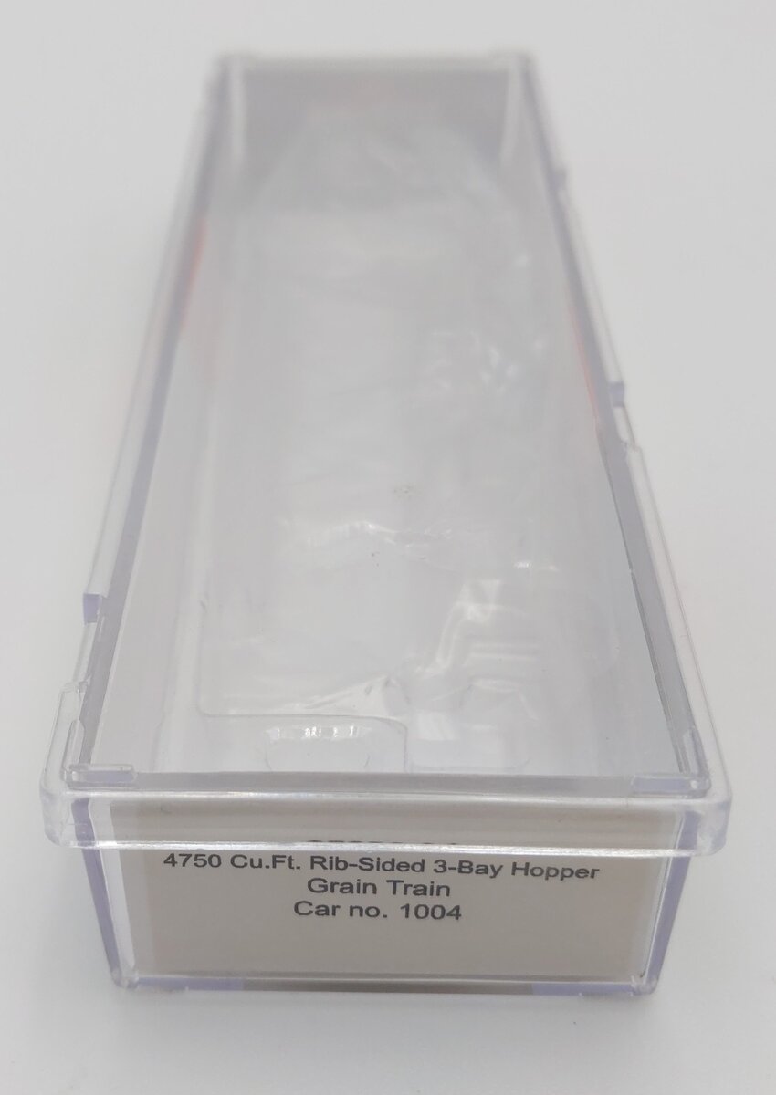 InterMountain 65330-04 N Scale Grain Train Rib Sided 3-Bay Hopper #1004 LN/Box