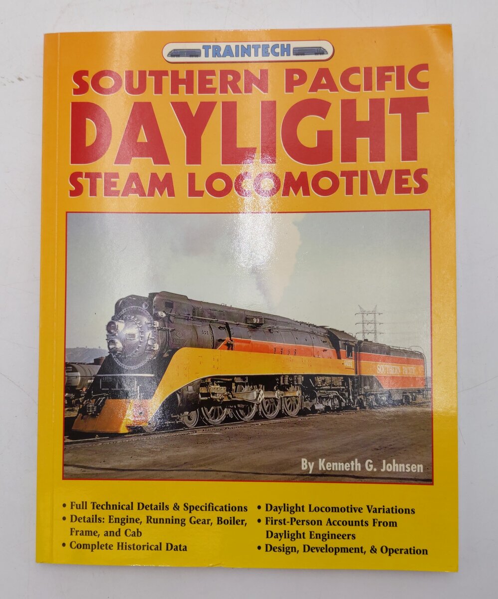 Southern Pacific Daylight Steam Locomotives Paperback Book By Kenneth G Johnsen EX