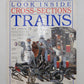 Look Inside Cross-sections Trains Paperback Book By Michael Johnstone NEW