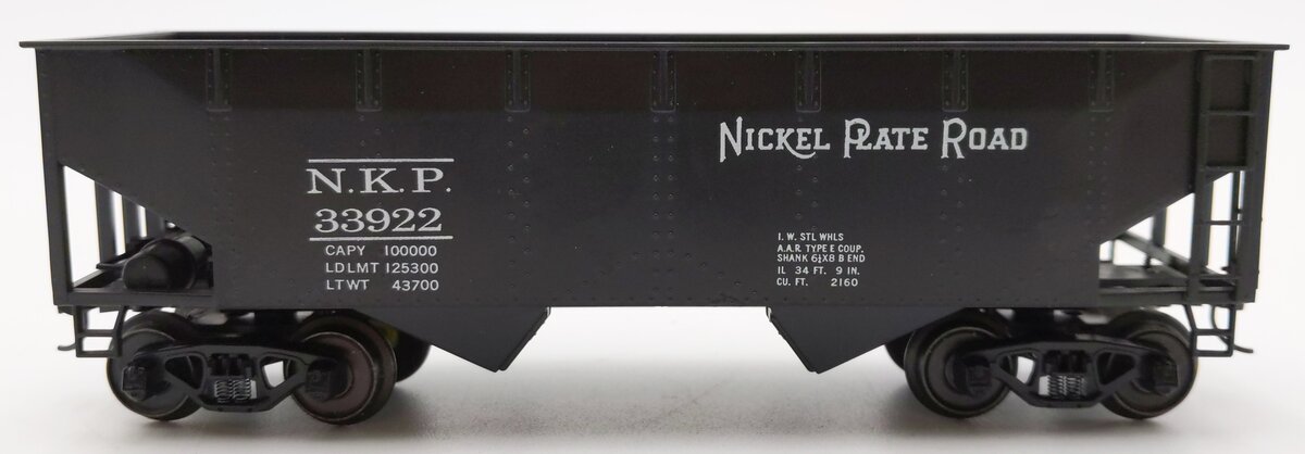 American Models S Gauge Nickel Plate Road 2-Bay Hopper Car #33922 EX