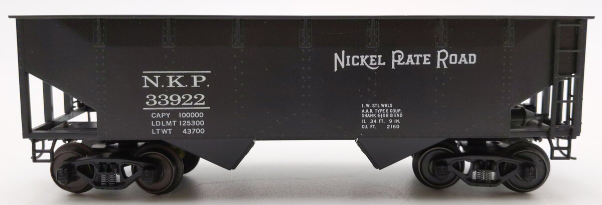 American Models S Gauge Nickel Plate Road 2-Bay Hopper Car #33922 EX