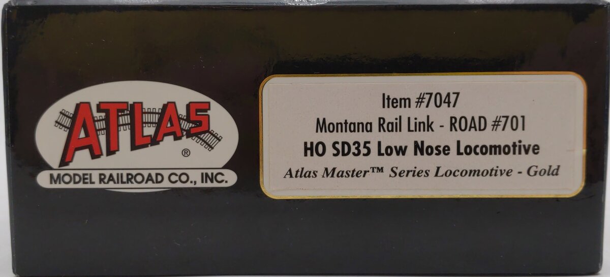 Atlas 7047 HO Scale Montana Rail Link SD35 Low Nose Locomotive #701 LN/Box