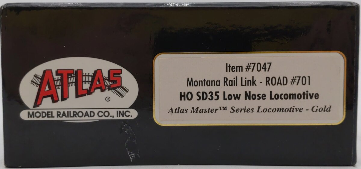 Atlas 7047 HO Scale Montana Rail Link SD35 Low Nose Locomotive #701 LN/Box