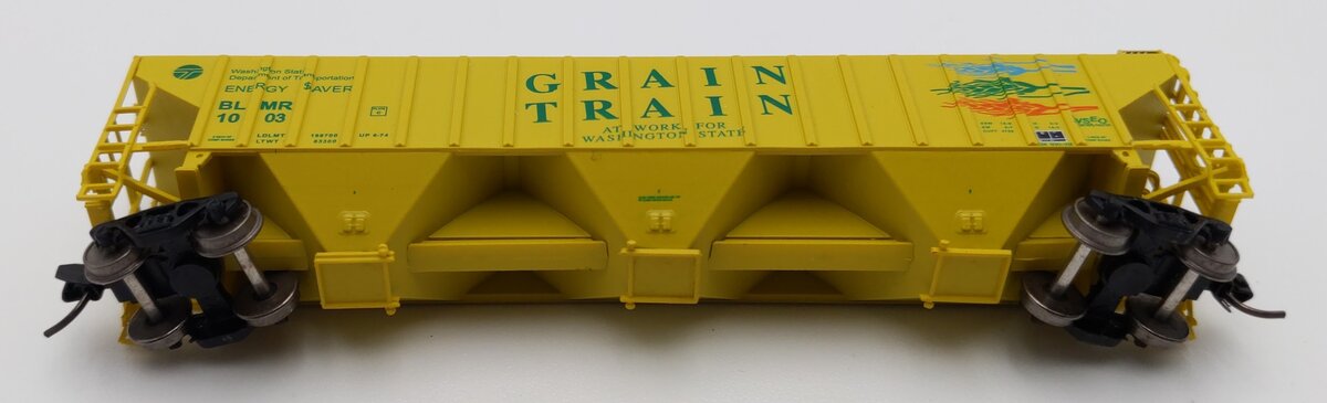 InterMountain 65330-03 N Scale Grain Train Rib-Sided 3-Bay Hopper #1003 LN/Box