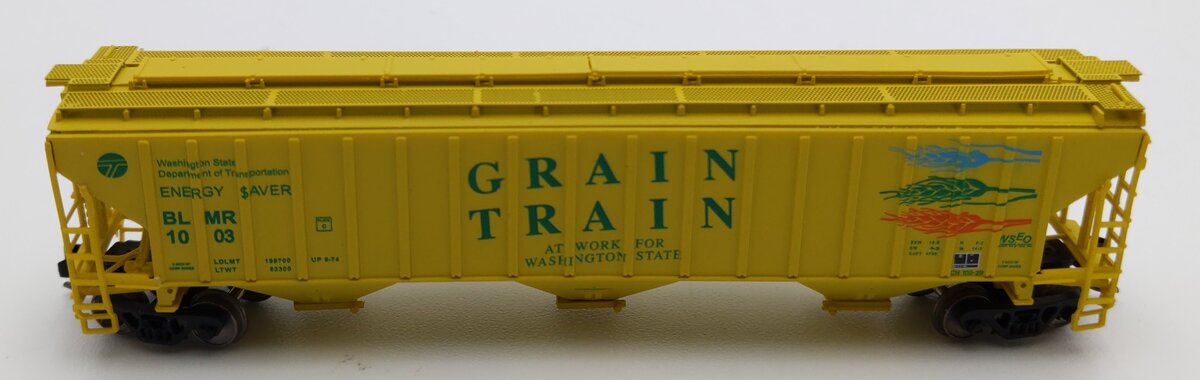 InterMountain 65330-03 N Scale Grain Train Rib-Sided 3-Bay Hopper #1003 LN/Box
