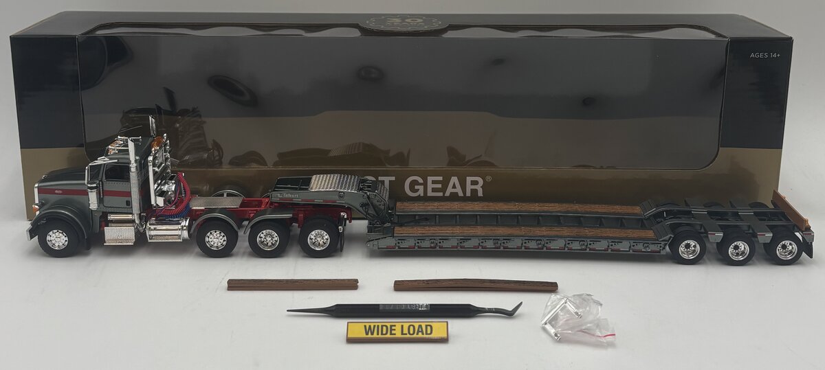 First Gear 58-3480 1:50 Peterbilt Model 367 Day Cab with 55SA Lowboy Trailer LN/Box