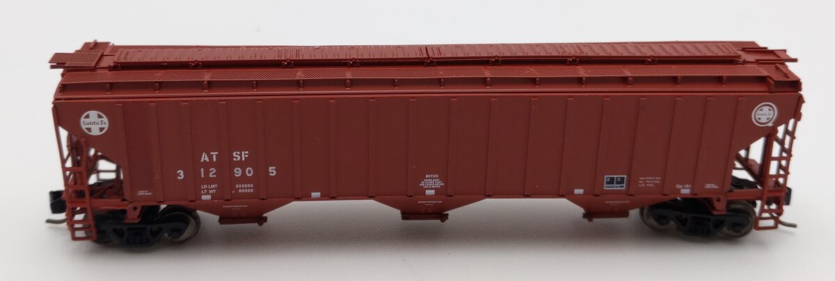 InterMountain 65361-19 N Scale ATSF Rib-Sided 3-Bay Hopper #312905 LN/Box