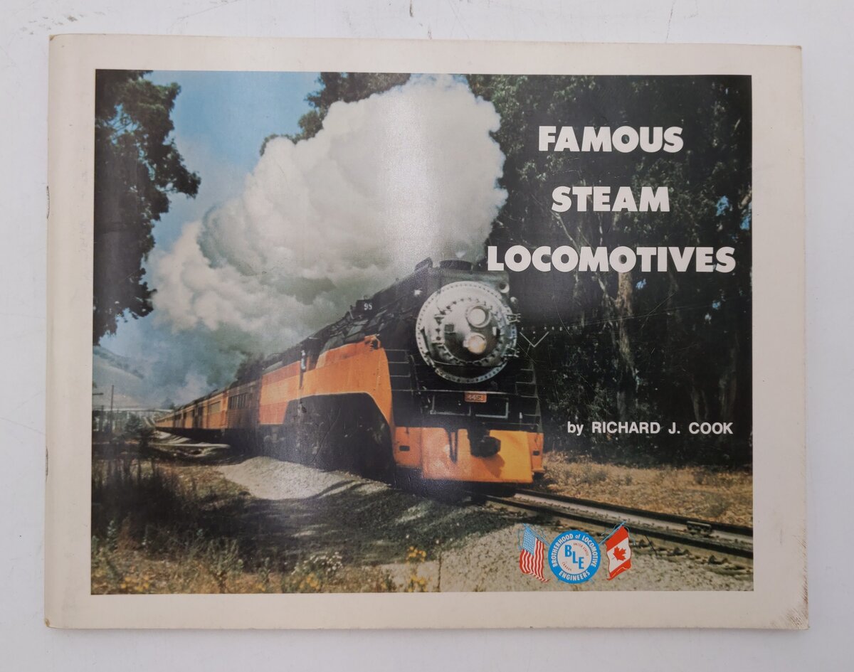 Famous Steam Locomotives Paperback Book By Richard J. Cook EX