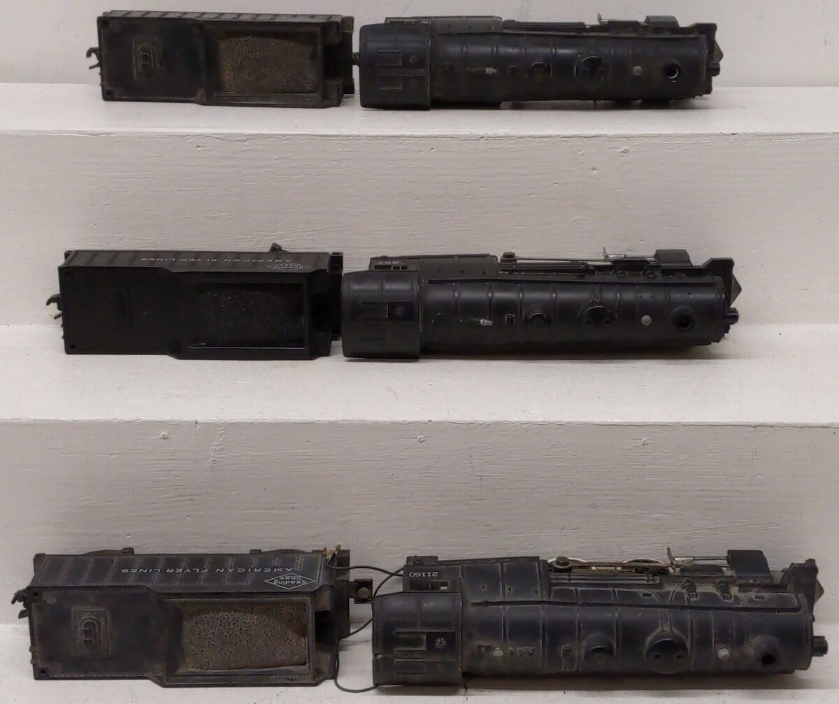 American Flyer Vintage S Gauge Steam Locomotives W/ Tenders- 303, 307, 21160 [3]