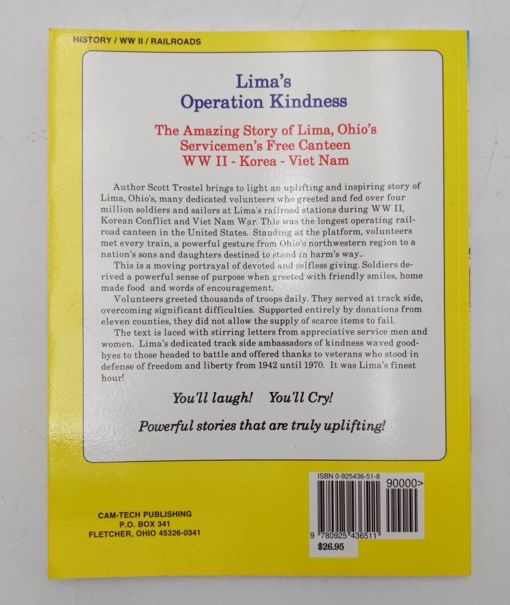 Lima’s Operation Kindness Paperback Book By Scott D. Trostel EX