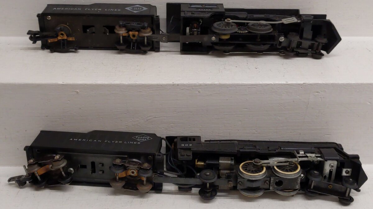 American Flyer Vintage S Gauge Steam Locomotives W/ Tenders- 302, 21165 [2]