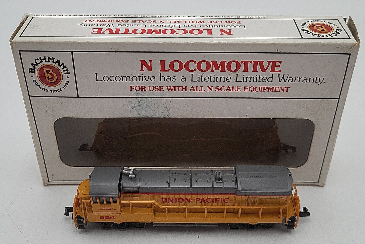 Bachmann 51-0640-01 Union Pacific N Scale GE U36B Diesel Locomotive #824 VG/Box