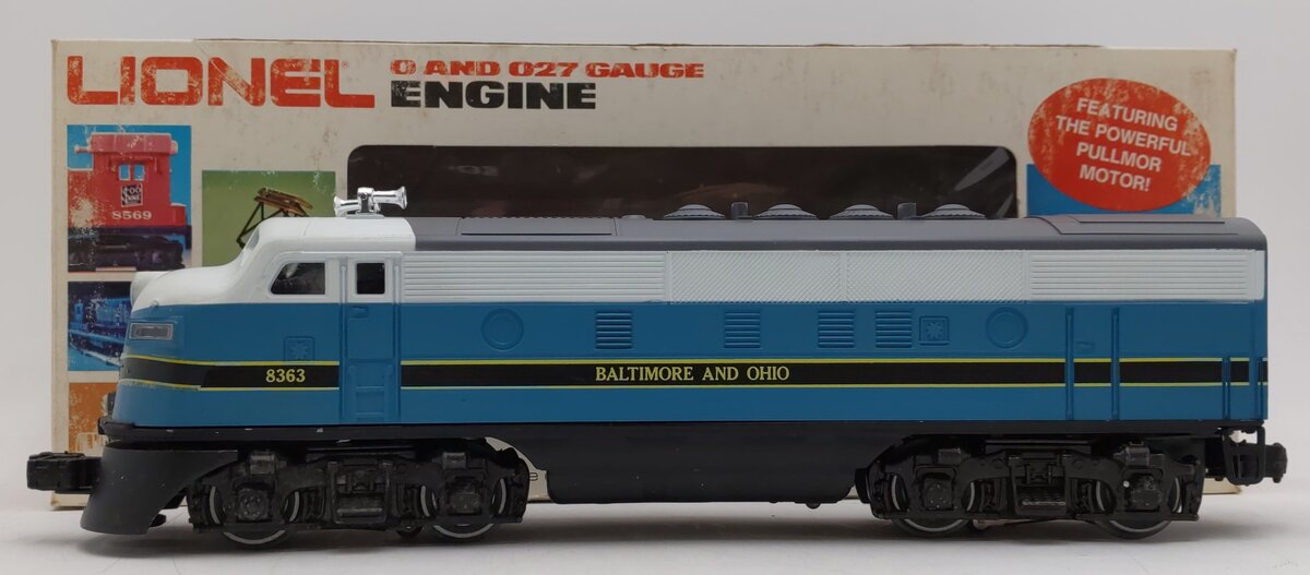 Lionel 6-8363 O Gauge Baltimore & Ohio F3 Powered A Unit Diesel Locomotive EX/Box