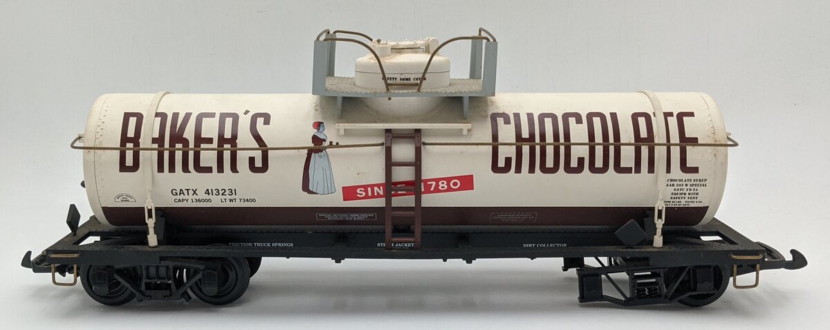 Aristo-Craft 41323 G Scale Bakers Chocolate Single Dome Tank Car