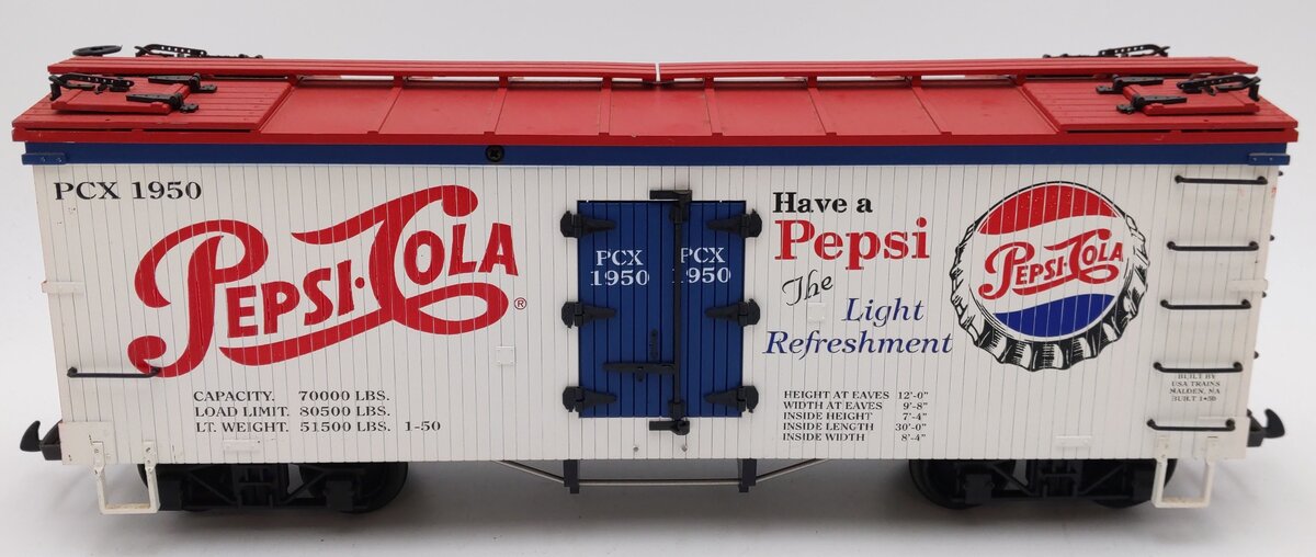 USA Trains R16123 G Scale Pepsi-Cola 