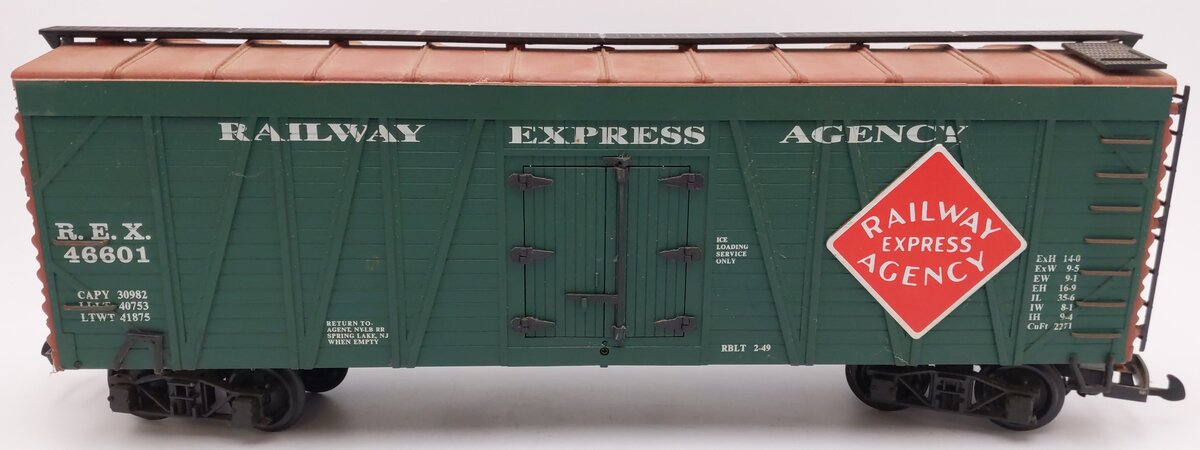 REA 46601 G Scale Railway Express Agency Truss Reefer