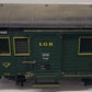 LGB 3019 G Scale Lighted Postal Car (Metal Wheels) VG