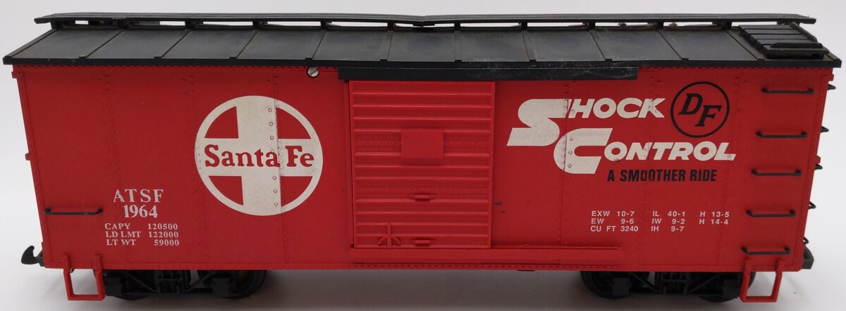 USA Trains 1964 G Scale Santa Fe Shock Control Boxcar - Custom VG