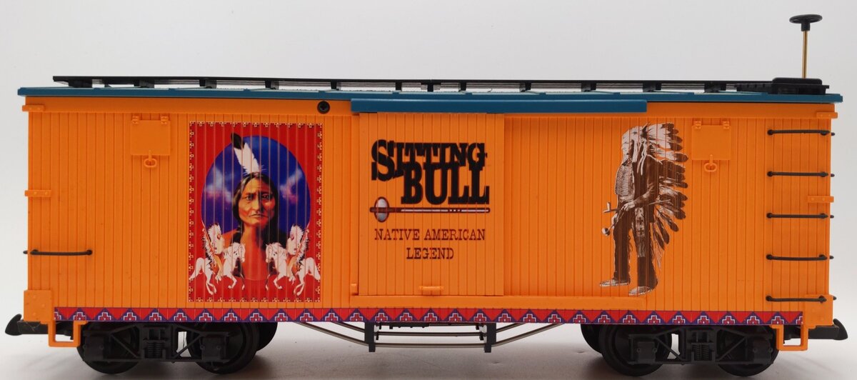 LGB 44673 G Gauge Sitting Bull Box Car EX