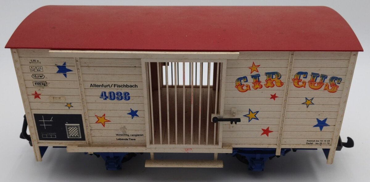 LGB 4036 G Scale Circus Animal Wagon VG