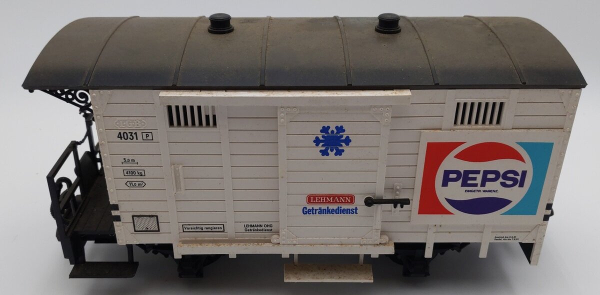 LGB 4031 G Scale Pepsi Cola Boxcar EX