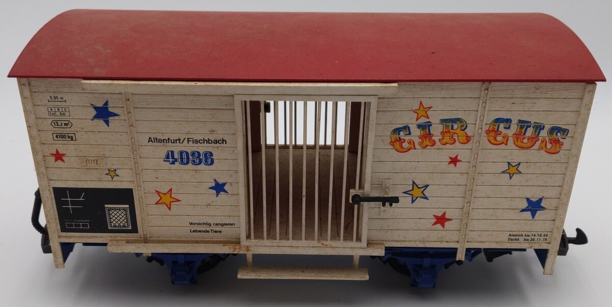 LGB 4036 G Scale Circus Animal Wagon VG