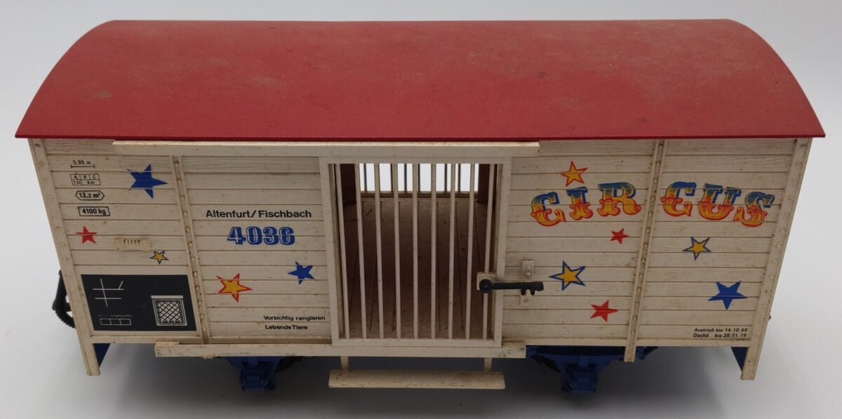 LGB 4036 G Scale Circus Animal Wagon VG