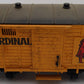 LGB 2897 G Scale Train Yellow Cardinal Beer Bier Reefer Refigerator Car #2897 EX