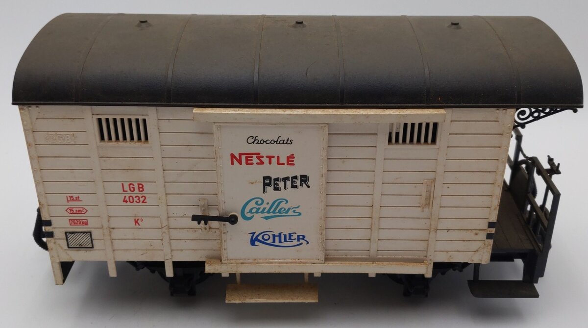 LGB 4032 G Scale Nestle Peter Caillers Chocolate Boxcar VG