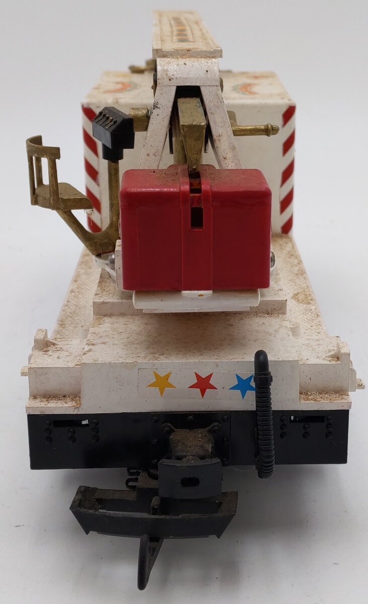 LGB 4042 G Scale Circus White Crane Car - Custom
