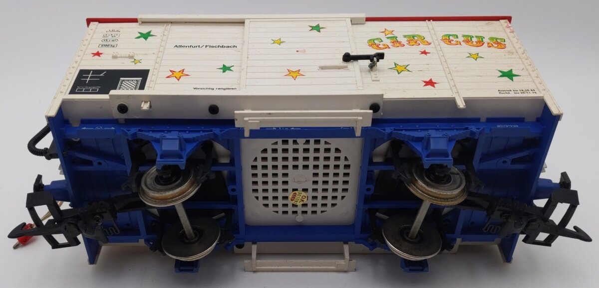LGB 41362 G Scale Circus Box Car w/ Sound EX