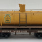 G Scale Heinz Vinegar Tank Car #0001 VG