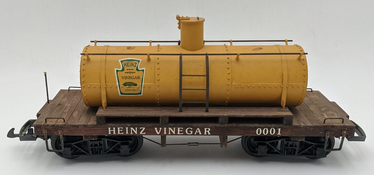 G Scale Heinz Vinegar Tank Car #0001 VG