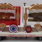 Bachmann 98372 G Emmett Kelley, JR. Circus Flatcar w/2 Animal Cages White & Red VG