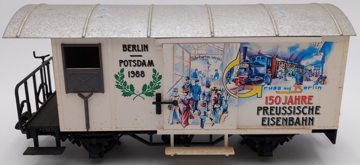 LGB 4028B G Scale Berlin 1988 Boxcar VG