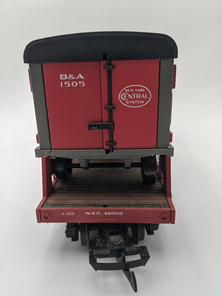 Aristo-Craft 46505 G Scale NYC Piggyback Flatcar w/ Trailers EX