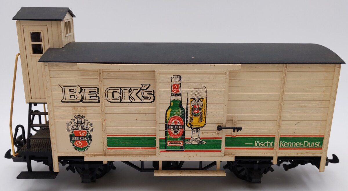 LGB 4026 G Scale Beck's Beer Boxcar EX