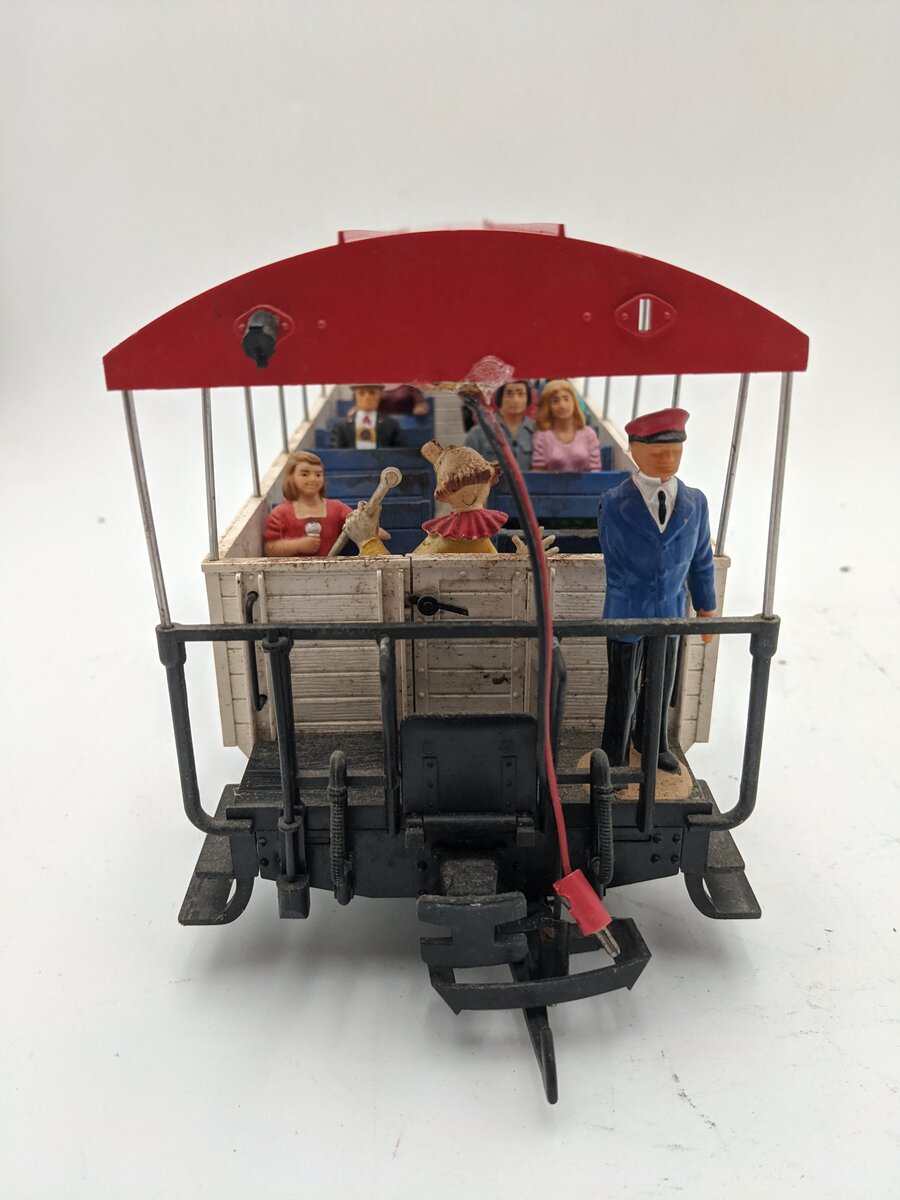LGB 3125 G Gauge Open Air Circus Passenger Car (Metal Wheels) EX