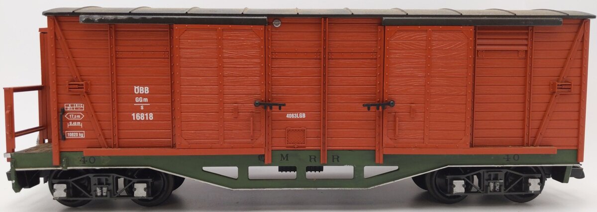 LGB 4063 G Scale DBB Double Door Boxcar #16818 EX