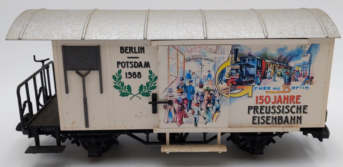 LGB 4028B G Scale Berlin 1988 Boxcar VG