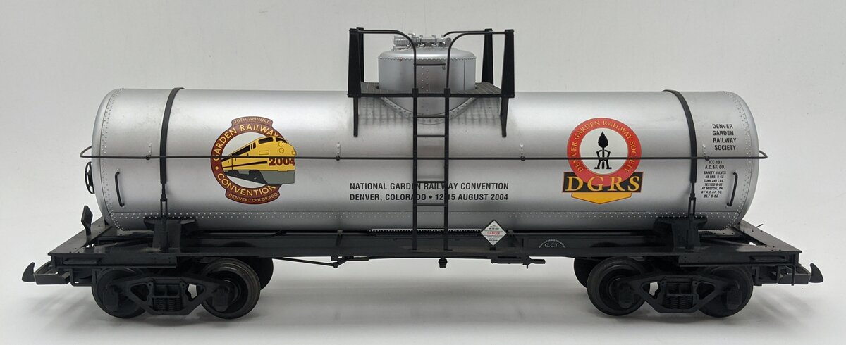 USA Trains C304 G DGRS 2004 Garden Railway Convention 10K Gal Tank Car - MW EX