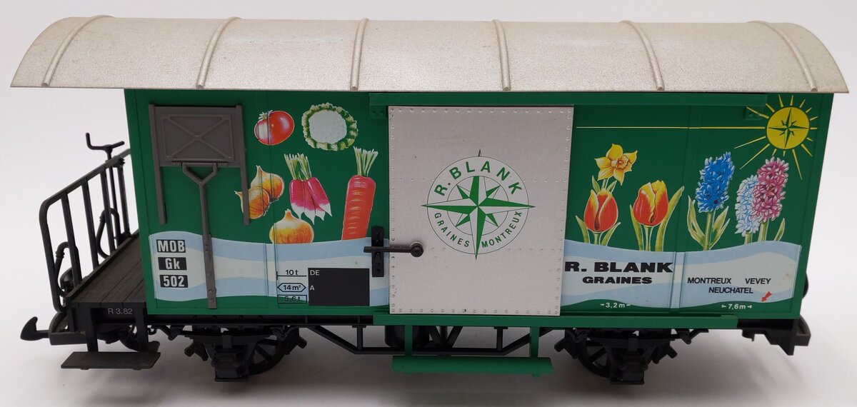 LGB 4128 G Scale R. Blank Graines End Car VG