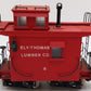G-Scale Ely-Thomas Lumber Co. Red Caboose #8 - Custom