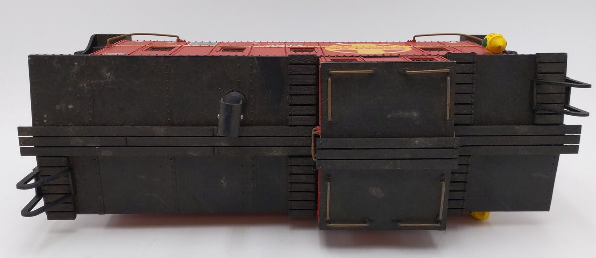 Aristo-Craft 42106 Santa Fe Long Steel Caboose #999106 w/Metal Wheels VG
