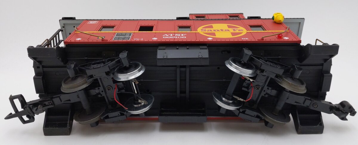 Aristo-Craft 42106 Santa Fe Long Steel Caboose #999106 w/Metal Wheels VG