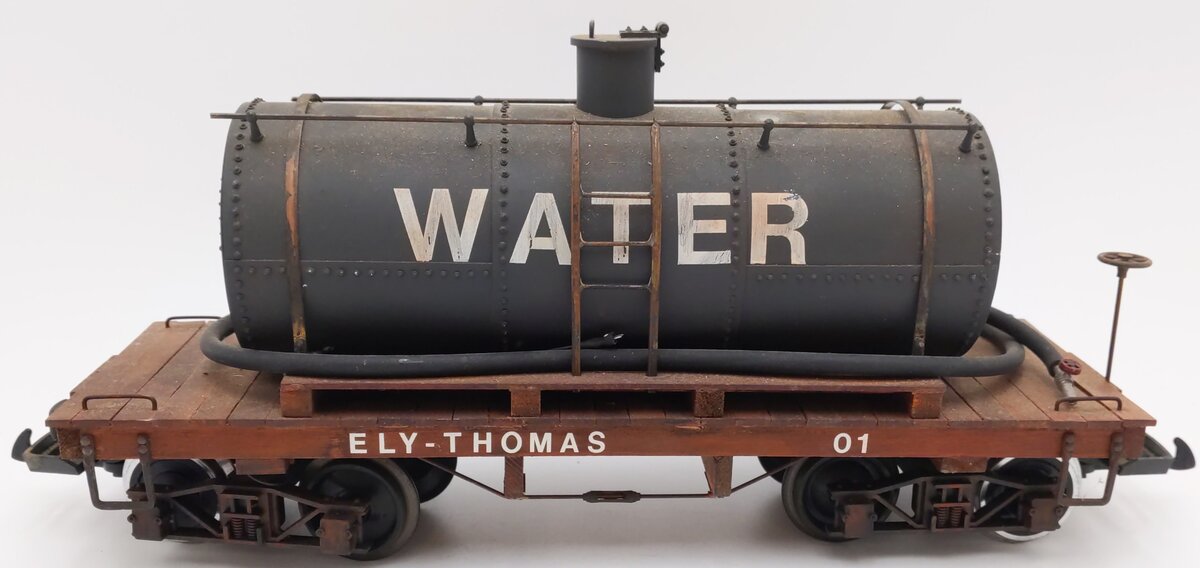 G Scale Ely-Thomas Water Tank Car - Custom