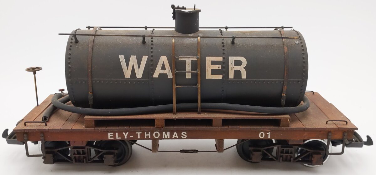 G Scale Ely-Thomas Water Tank Car - Custom