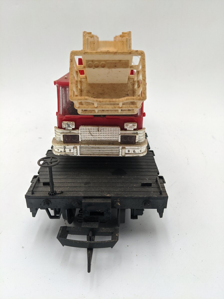 LGB 42690 G Colorado and Southern Flatcar w/ Firetruck #1069 EX