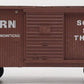 USA Trains 1954 G Southern Boxcar- Plastic Wheels EX