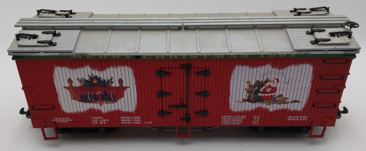 USA Trains 13015 G 1997 Christmas Reefer Car EX